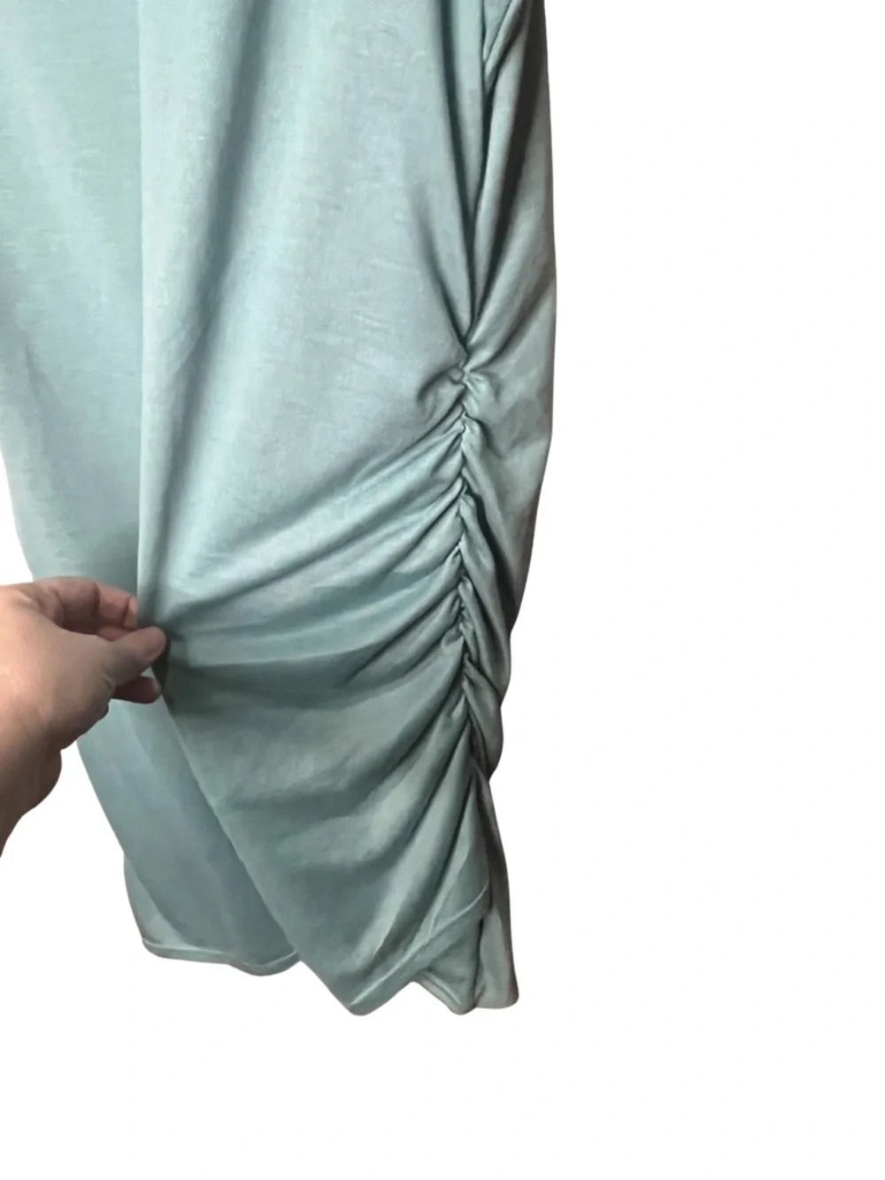 BTFBM Women's Dress Soft Stretch BodyCon w/ Ruched Side Sleeveless Large - Picture 3 of 6